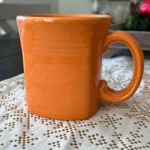 Fiesta ware square mug tangerine